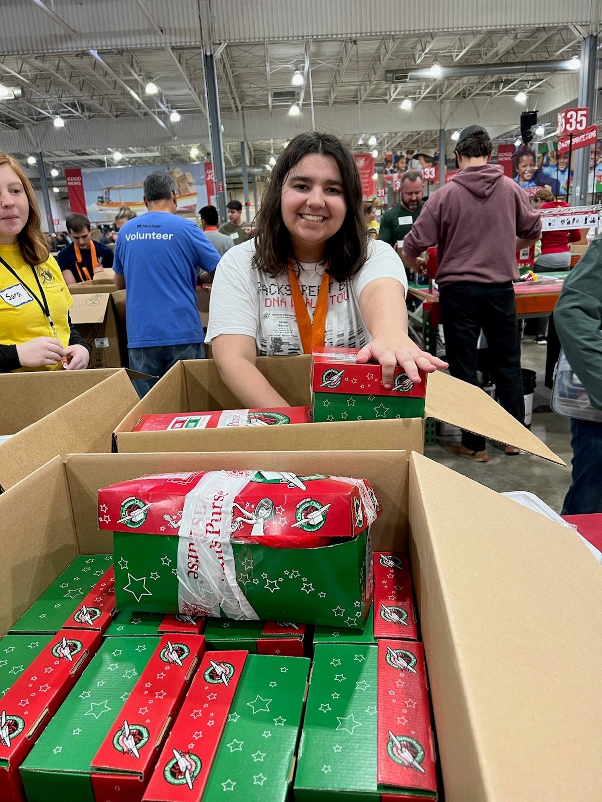 Fairfield Associates working at a Toy Drive
