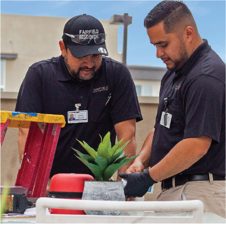 Fairfield Associates taking care of the community landscaping
